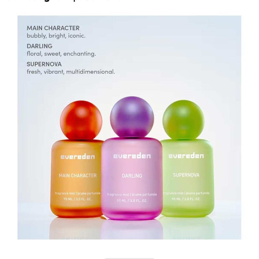 EVEREDEN FRAGRANCE 4-PIECE GIFT SET HAIR & BODY MIST, TINTED LIP OIL, VEGAN - Picture 11 of 16